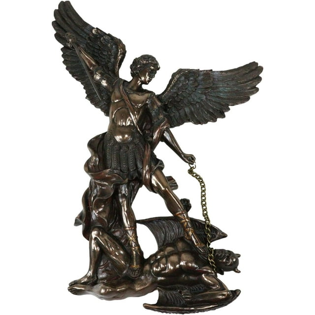 Ebros Archangel Saint Michael Slaying Chained Satan Lucifer Hanging …