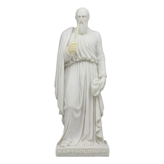 Ebros Bertel Thorvaldsen Copenhagen Museum Reproduction Of Jesus' Twelve Apostles And Disciples Statue 8" Tall Inspirational Christian Catholic Figurine (Apostle Bartholomew)