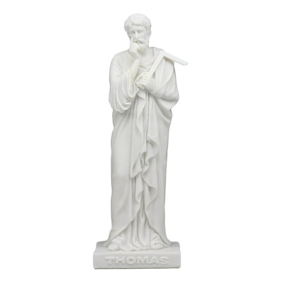 Ebros Bertel Thorvaldsen Copenhagen Museum Reproduction Of Jesus' Twelve Apostles And Disciples Statue 8" Tall Inspirational Christian Catholic Figurine (Apostle Thomas The Doubter)