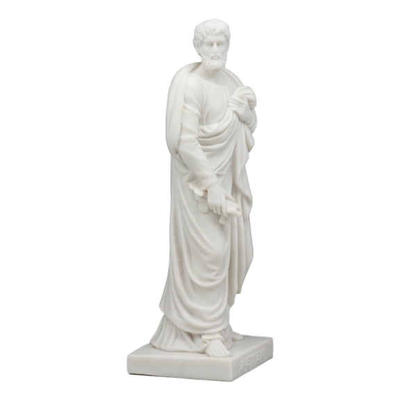 Ebros Bertel Thorvaldsen Copenhagen Museum Reproduction Of Jesus' Twelve Apostles And Disciples Statue 8" Tall Inspirational Christian Catholic Figurine (Apostle Peter)