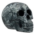 thumbnail image 1 of Ebros Black Egyptian Gods Paranormal Voodoo Scarab Beetle Skull Statue 8.5"L, 1 of 5
