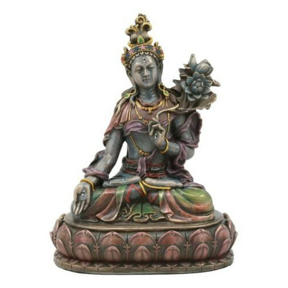Ebros Bodhisattva White Tara Meditating Statue Buddha Of Compassion Figurine