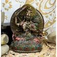thumbnail image 1 of Ebros Bronze Patina Buddha Manjushri Sitting On Lotus Throne Statue 6.25" Tall, 1 of 6