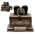 thumbnail image 1 of Ebros Bronzed Weeping Angel Holding Wreath Jewelry Box Small Urn Figurine 6"Long, 1 of 6