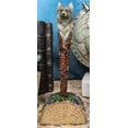 thumbnail image 1 of Ebros Celtic Alpha Wolf Hand Painted Pen with Rustic Tree Bark Holder Stand, 1 of 8