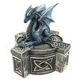 thumbnail image 1 of Ebros Celtic Cross Bifrost Altar Drake Dragon Jewelry Box Sculpture Trinket Box, 1 of 4