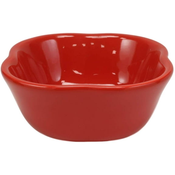 Ebros Ceramic Red Bell Pepper Vegetable 12oz Bowl Soup Condiments Container 1 PC