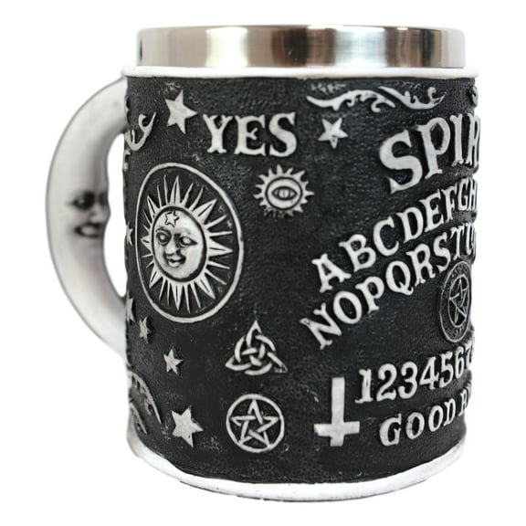 Ebros Crescent Moon Ouija Coffee Mug Tankard With Crescent Moon Handle
