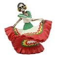 thumbnail image 1 of Ebros Day of The Dead Red Gown Sugar Skull Lady Skeleton Dancer Figurine 5.25"H, 1 of 4