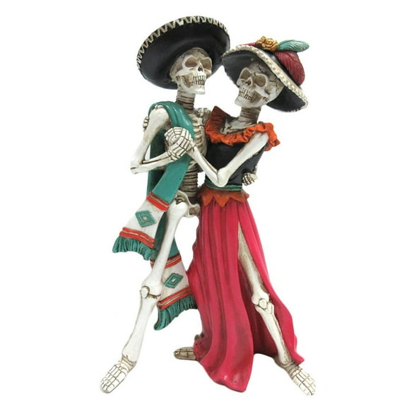 Ebros Day of the Dead Celebration Skeleton Couple Dancing Figurine 12 inch