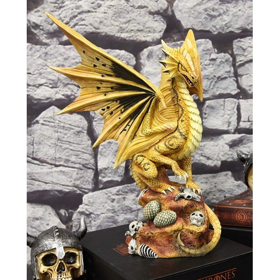 Ebros Desert Sand Element Adult Mother Dragon Statue Anne Stokes Figurine