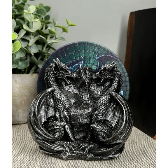 Ebros Dragon Fire Behemoth of The Skies Dual Dragons Fantasy Figurine Coaster