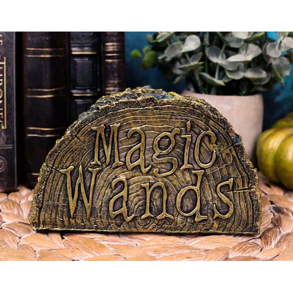Ebros Dryad Stump of Magic Wand Holder Stand Prop Accessory Decor Collectible