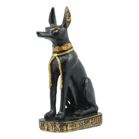 Ebros Egyptian Classical Deities Miniature Figurine Gods Of Egypt Dollhouse Miniature Statue Legends Of Ancient Egypt Educational Sculpture Collectible (Anubis Jackal Form)
