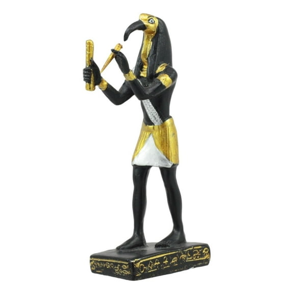 Ebros Egyptian Classical Deities Miniature Figurine Gods Of Egypt Dollhouse Miniature Statue Legends Of Ancient Egypt Educational Sculpture Collectible (Thoth God Of Technology)