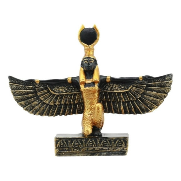 Ebros Egyptian Classical Deities Miniature Figurine Gods Of Egypt Dollhouse Miniature Statue Legends Of Ancient Egypt Educational Sculpture Collectible (Isis Goddess of Magic)