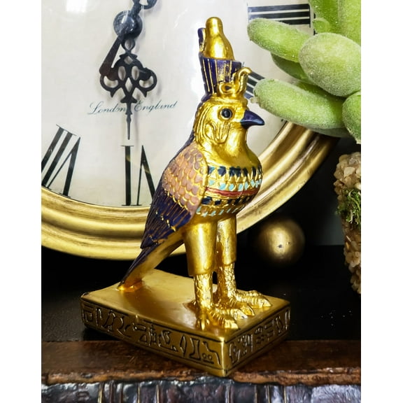 Ebros Egyptian God Of The Sky And War Horus Falcon Bird Dollhouse Miniature Statue