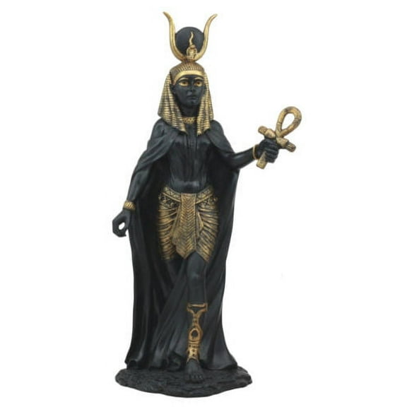 Ebros Egyptian Goddess Hathor Statue 11"H Deity Of Motherhood Joy Love Feminism