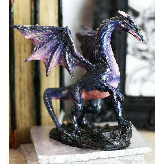 Ebros Fantasy Midnight Dragon Pawing Beneath The Moon Figurine Dream Weaver
