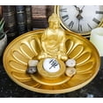 thumbnail image 1 of Ebros Feng Shui Golden Meditating Buddha Zen Dish With Pebbles, 1 of 8