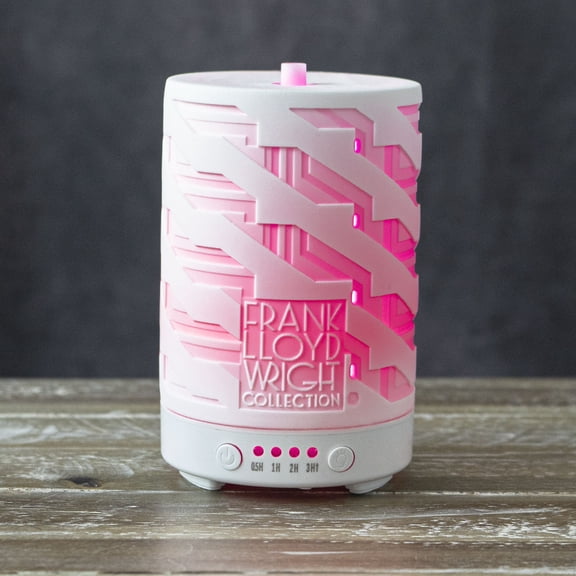 Ebros Frank Lloyd Wright Imperial Hotel Porcelain Essential Oil Diffuser W/ LED