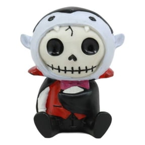 Ebros Furrybones Count Dracula Figurine Small 2.5" Furry Bones Vampire Skelton