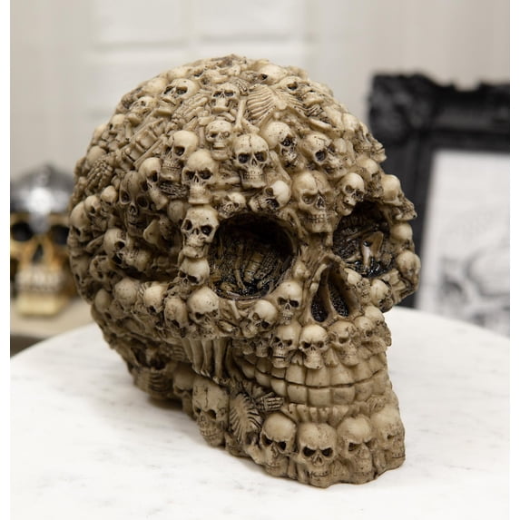 Ebros Ghost Whisper Lost Souls Skull Statue Figurine Sculpture 5.5" Long