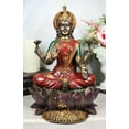 thumbnail image 1 of Ebros Gift 12.25" Goddess Lakshmi Statue, Seated on Lotus Throne, Hand-Painted Resin, Multicolor, 1 of 9
