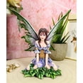 thumbnail image 1 of Ebros Gift 5.25” Viola Violet Flower Fairy Garden Statue, 1 of 7