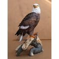 thumbnail image 1 of Ebros Gift 8.75” American Pride Bald Eagle Perching On Tree Branch Garden Statue, Hand Painted, 1 of 9