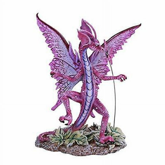 Ebros Gift Dancing Winged Dragon with Butterfly Home Tabletop Decorative