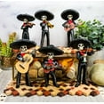 thumbnail image 1 of Ebros Gift Day of The Dead 5.5” Black Mariachi Band Skeleton Figurines "Set of" 6, 1 of 7