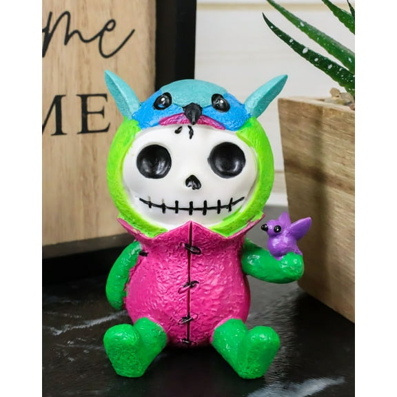 Ebros Gift Furry Bones Humphrey Costume Skeleton Monster Figurine 3"H