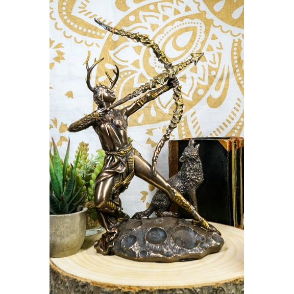 Ebros Gift Greek Goddess Artemis Figurine Roman Diana The Huntress Statue 11.5"H