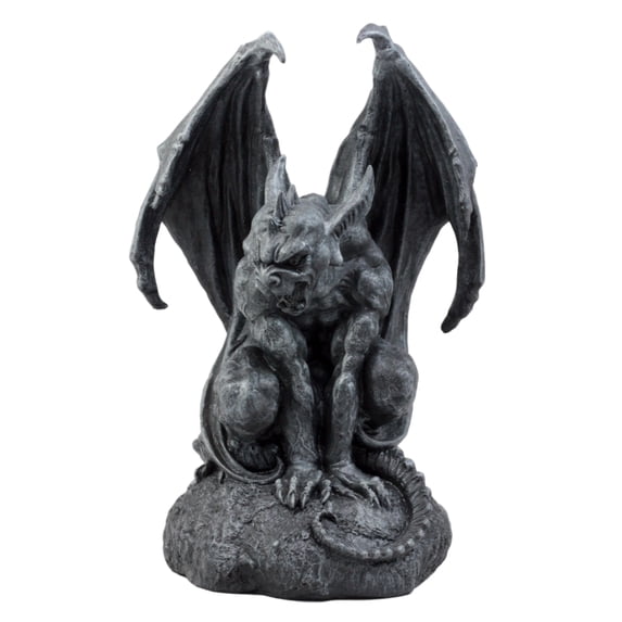 Ebros Gift Large Cathedral Guardian Crouching Winged Gargoyle Statue 12.5"H