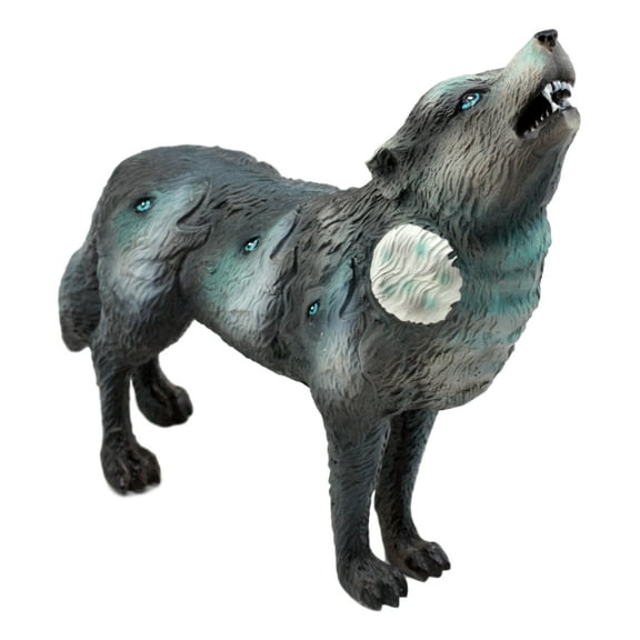 Ebros Gift Native Tribal Howling Wolf Totem Spirit Figurine Collection 6.25"L (Howling Wolf Pack)