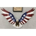 thumbnail image 1 of Ebros Gift Patriotic Wings of Glory American Flag Tattoo Bald Eagle Wall Sculpture, 1 of 8