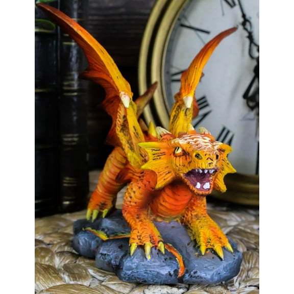 Ebros Gift Phoenix Fire Element Dragon Statue Anne Stokes Fantasy Figurine 4.5"H