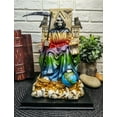 thumbnail image 1 of Ebros Gift Rainbow Robe 105” Santa Muerte Garden Statue, Hand Painted, 1 of 9