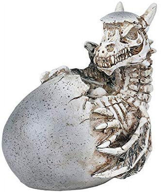 Ebros Gift Skeleton Winged Dragon Egg Resin Figurine