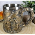 thumbnail image 1 of Ebros Giraffe And Calf Family Coffee Mug Textured With Rustic Tree Bark Design, 1 of 6