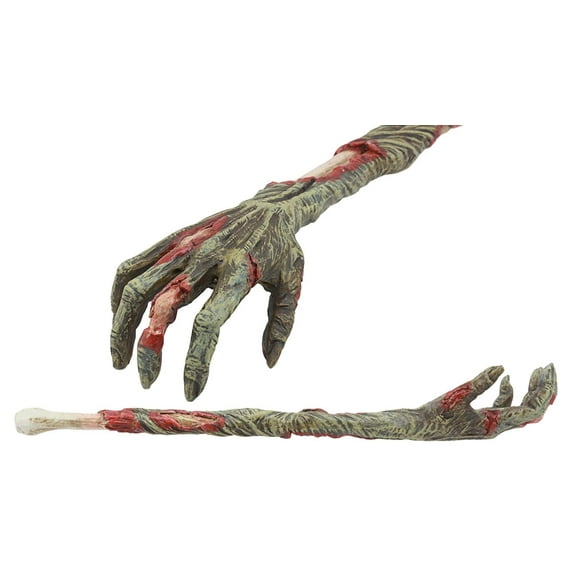 Ebros Gory Zombie Back Scratcher Figurine 15" Long Zombie Walker Hand Arm Replica with Rotten Flesh and Bones Statue