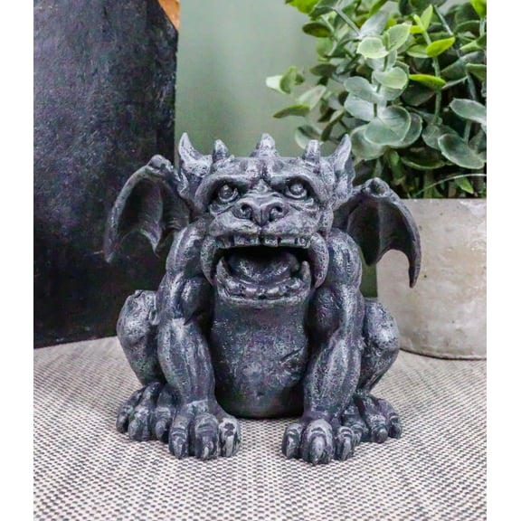 Ebros Gothic Fido The Sabre Tooth Tiger Gargoyle Figurine Small Fantasy Decor