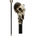 thumbnail image 1 of Ebros Gothic Tribal Ram Horned Skull Decorative Prop Cosplay Walking Cane 38"H, 1 of 7