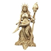 Ebros Greek Pagan White Goddess Sorceress Witchcraft Hecate Figurine Hekate
