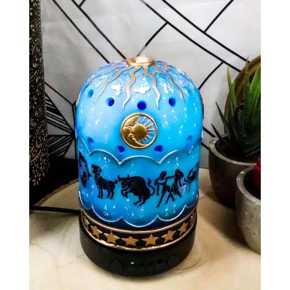 Ebros Greek Zodiac Signs Sun Moon Horoscopes Aroma Oil Diffuser LED Night Lights