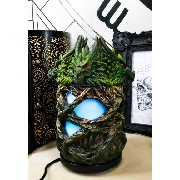 Ebros Greenman Dryad Tree Hydra 4 Headed Dragon Aroma Oil Diffuser W/ LED Lights