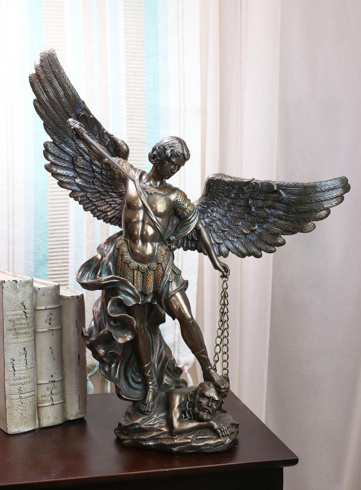 Ebros Guardian Archangel Saint Michael Slaying Lucifer Statue Guido ...