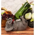 thumbnail image 1 of Ebros Kitchen Decor Safari Savannah Elephant Pachyderm Wine Oil Bottle Holder, 1 of 10