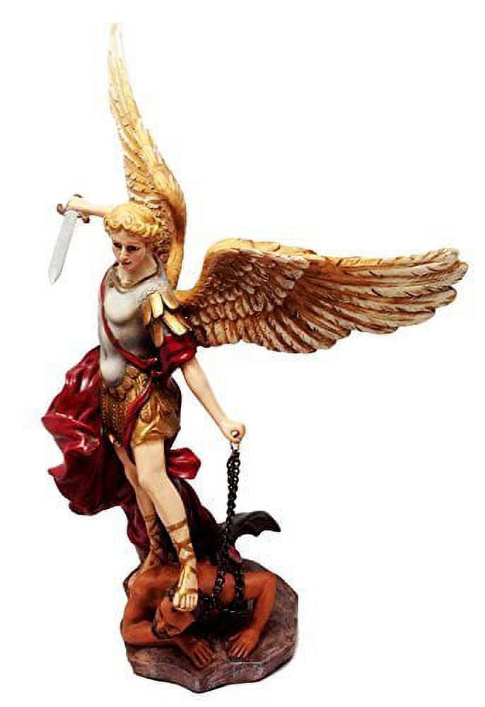 Ebros Large Baroque Saint Michael The Archangel Trampling On The Devil ...